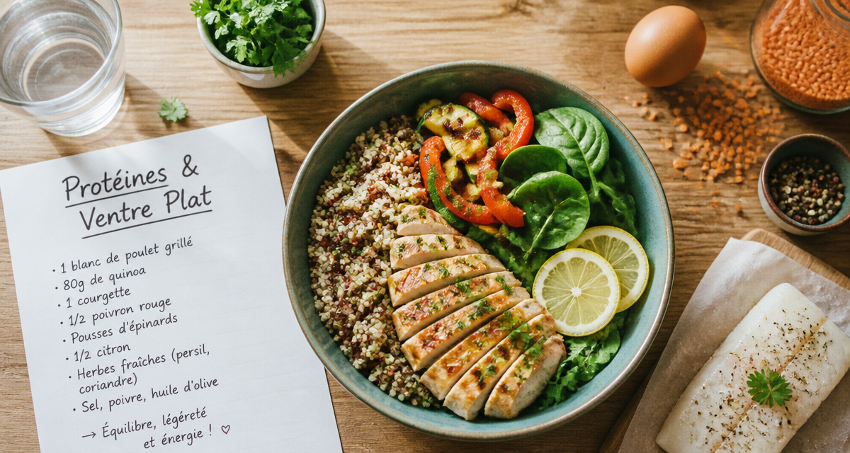 proteines pour maigrir du ventre bowl quinoa poulet légumes