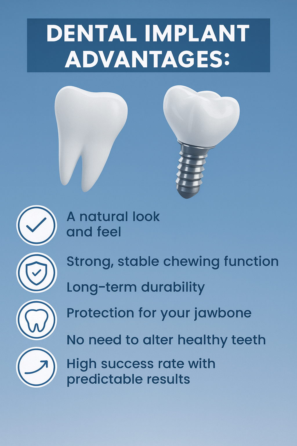 dental implant advantages