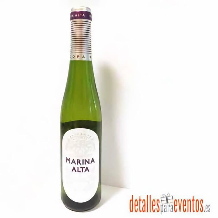 Botella de vino blanco Marina Alta
