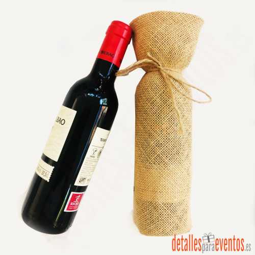 Bolsa de yute para Vino, regalos