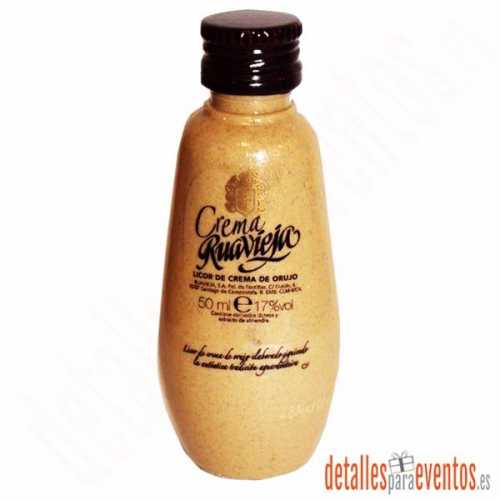 Botellitas Mini botellas Ruavieja Crema de Orujo 5cl
