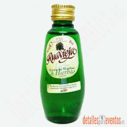 Botellitas Mini botellas Ruavieja Licor de Hierbas 5cl