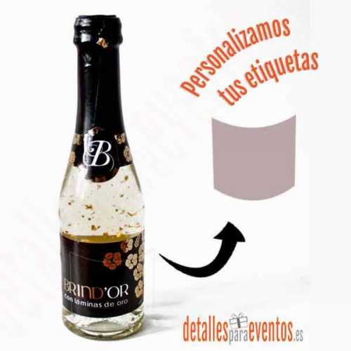 Champán con láminas de Oro - Personalizadas