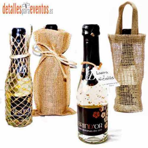 Champán con Oro - Personalizadas - con bolsas
