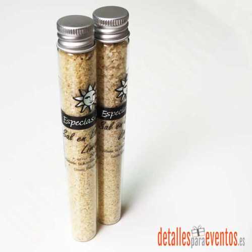 Flor de Sal Gourmet en probetas de cristal