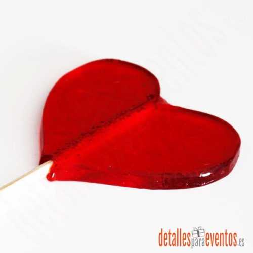 Piruletas corazón - mediano 8cm