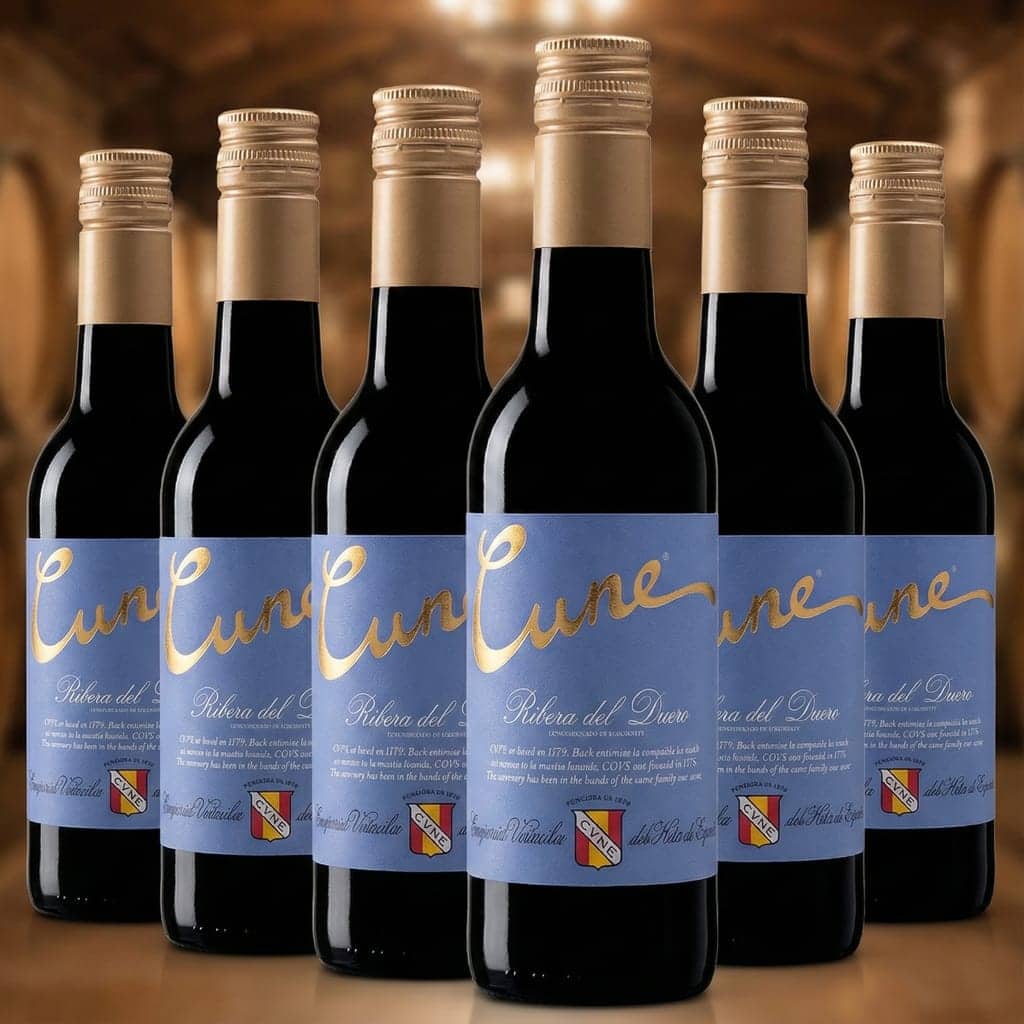 Botellas de vino tinto Cune Ribera del Duero