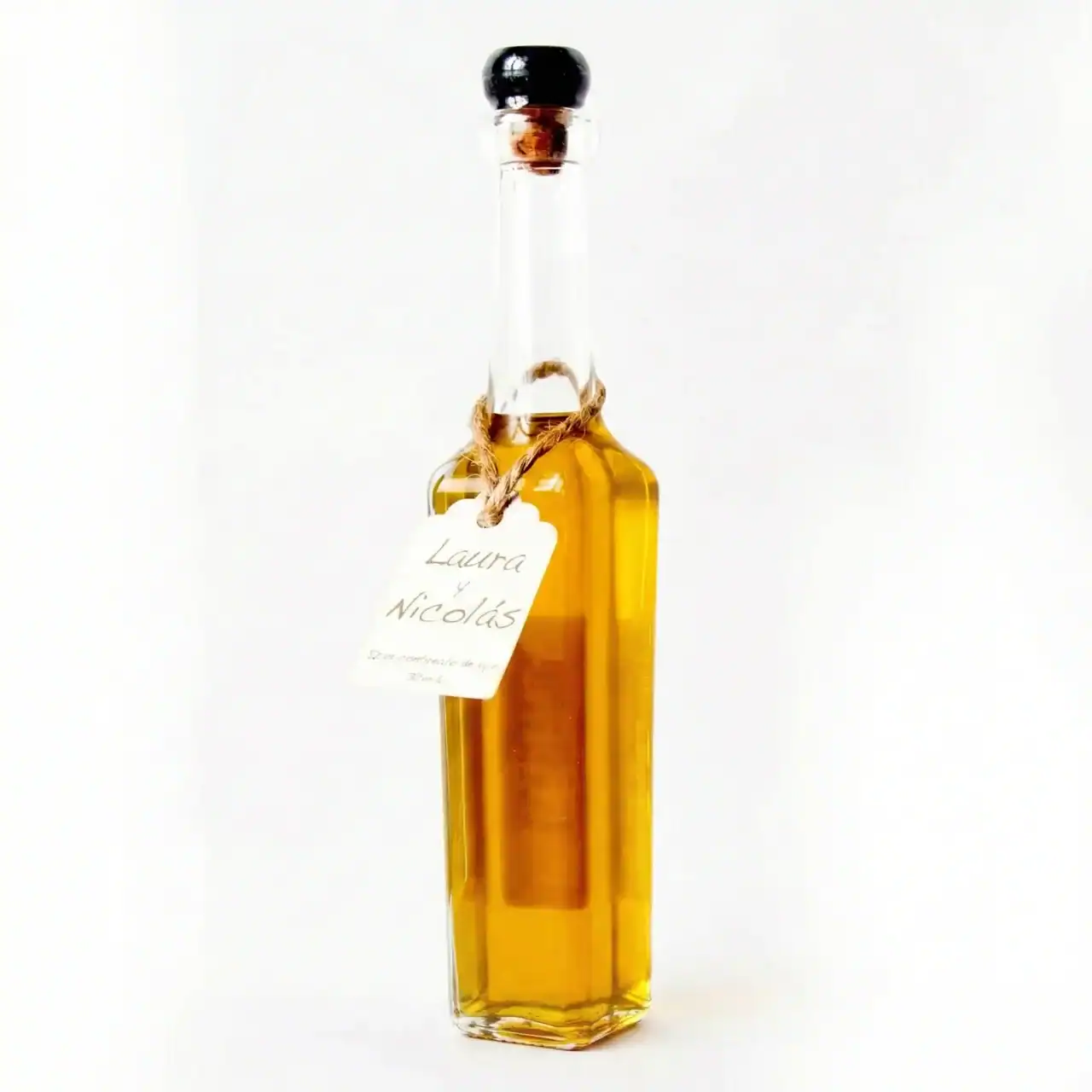 Botella de aceite con etiqueta personalizada