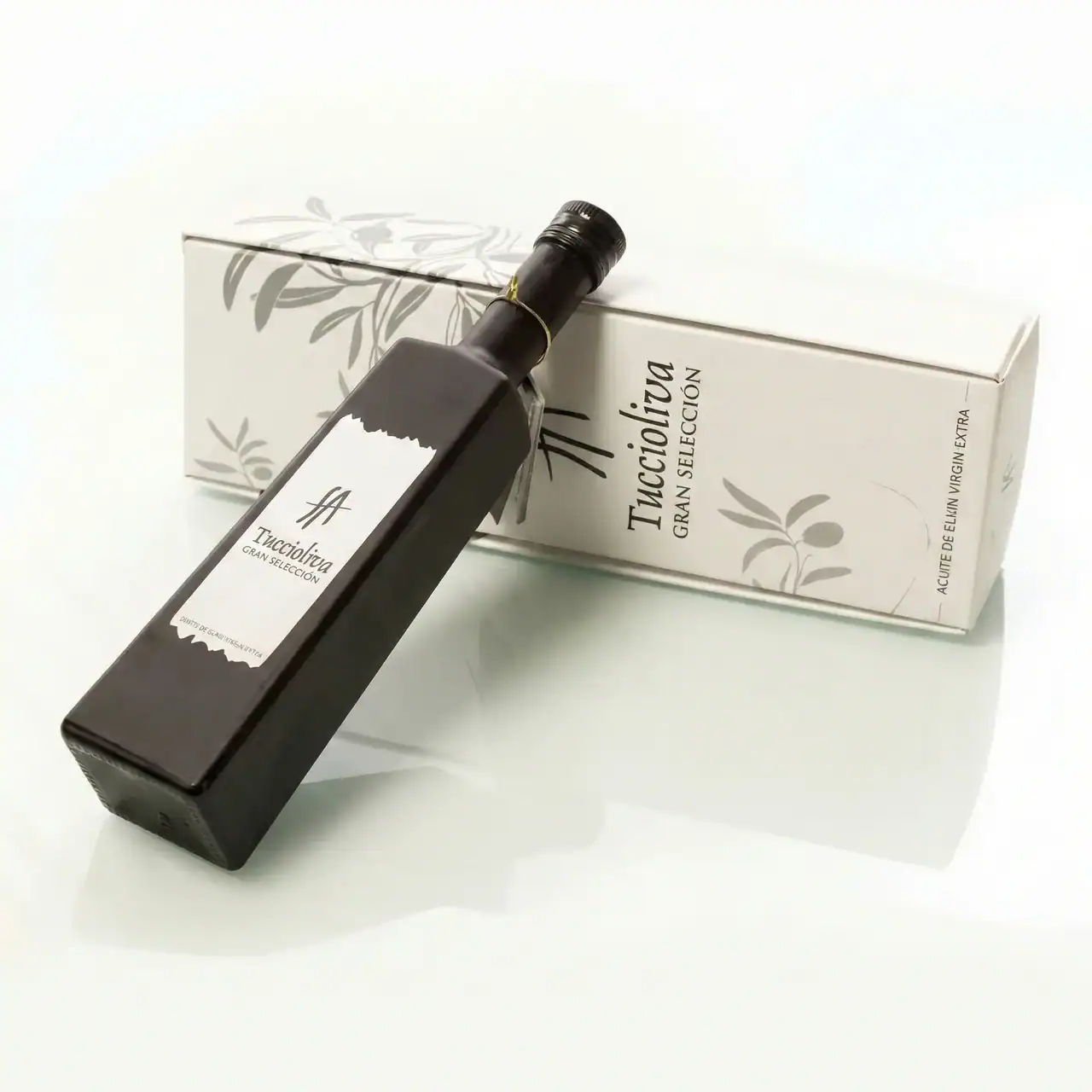 Botella aceite Tuccioliva Gran Selección con caja