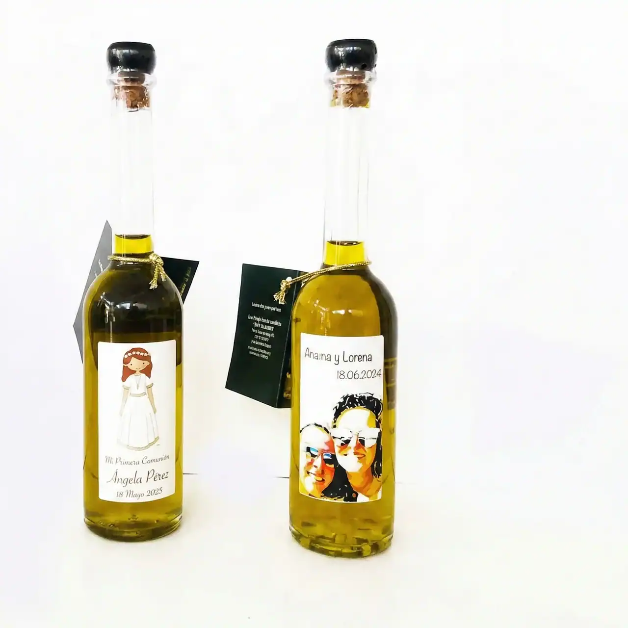 Botellas personalizadas de comunión y celebración