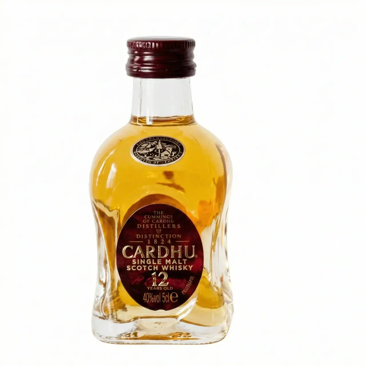 Botella de whisky Cardhu Single Malt 12 años