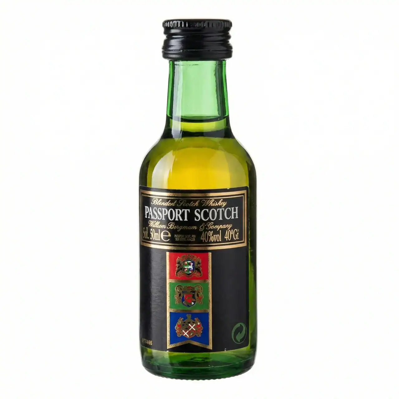 Botella de Passport Scotch Blended Scotch Whisky de 50 ml