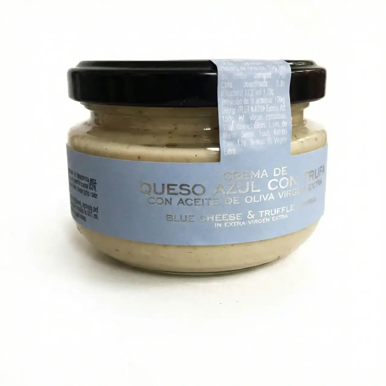 Crema de queso azul con trufa y aceite de oliva virgen extra