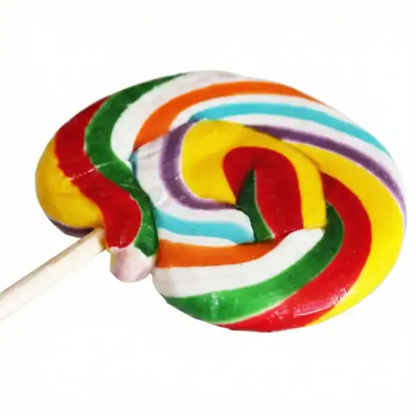 Colorido pirulí de múltiples colores