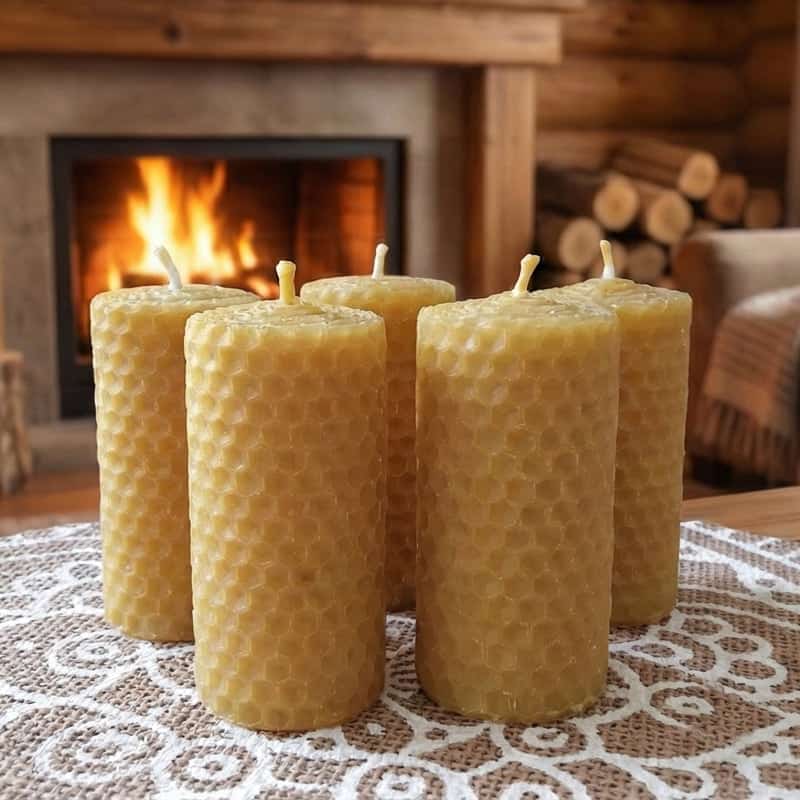 Velas de miel 4x10 cm