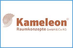 Logo von Kameleon Raumkonzepte, Design und Branding.