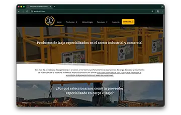 Captura del sitio EstoicoLift