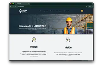 Captura del sitio Lotsaver