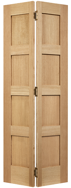 BIFOLD OAK SHAKER 4 PANEL