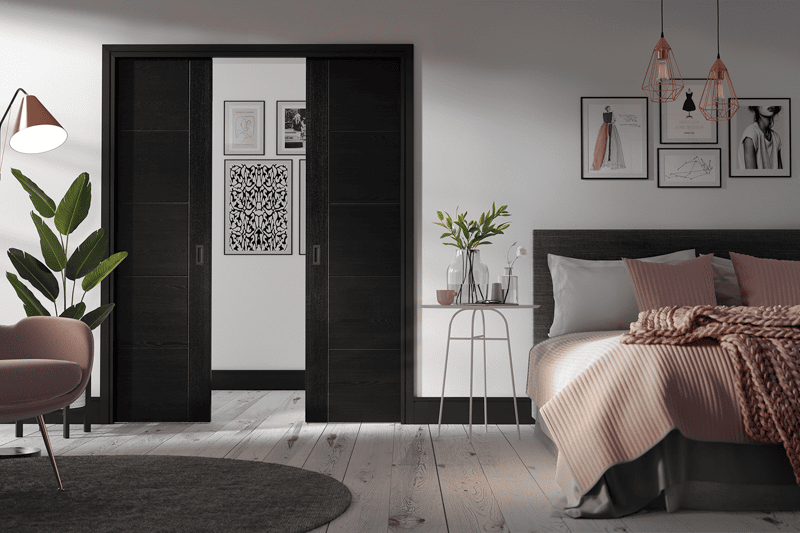Flusso Internal Pocket Door Set Double Doors