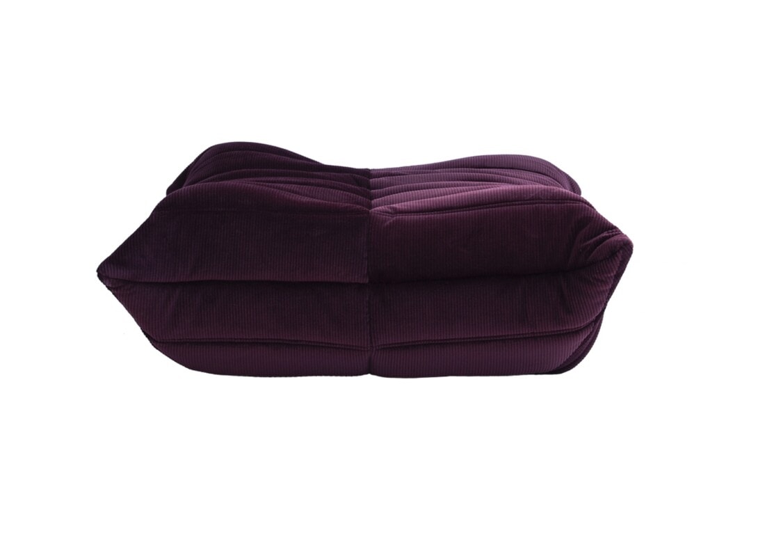 Ligne Roset: Togo Footstool Cordoue Aubergine