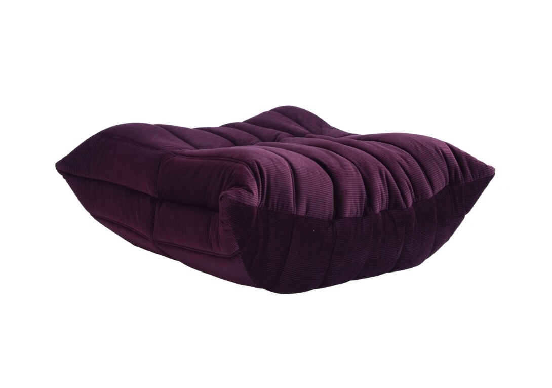 Ligne Roset: Togo Footstool Cordoue Aubergine 2 DOMO