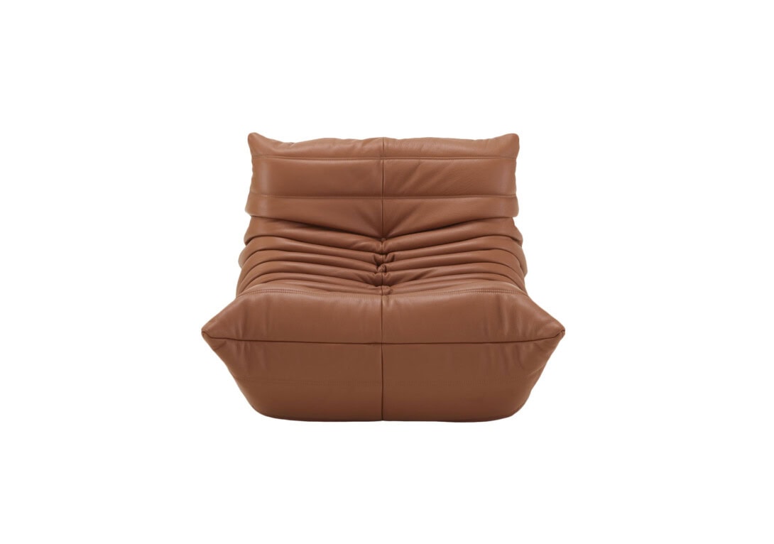 Ligne Roset Togo Fireside: Kyoto Gold Leather