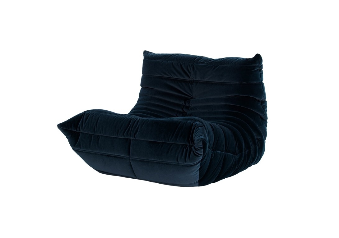 Ligne Roset Togo Fireside Chair: Harald Anthracite