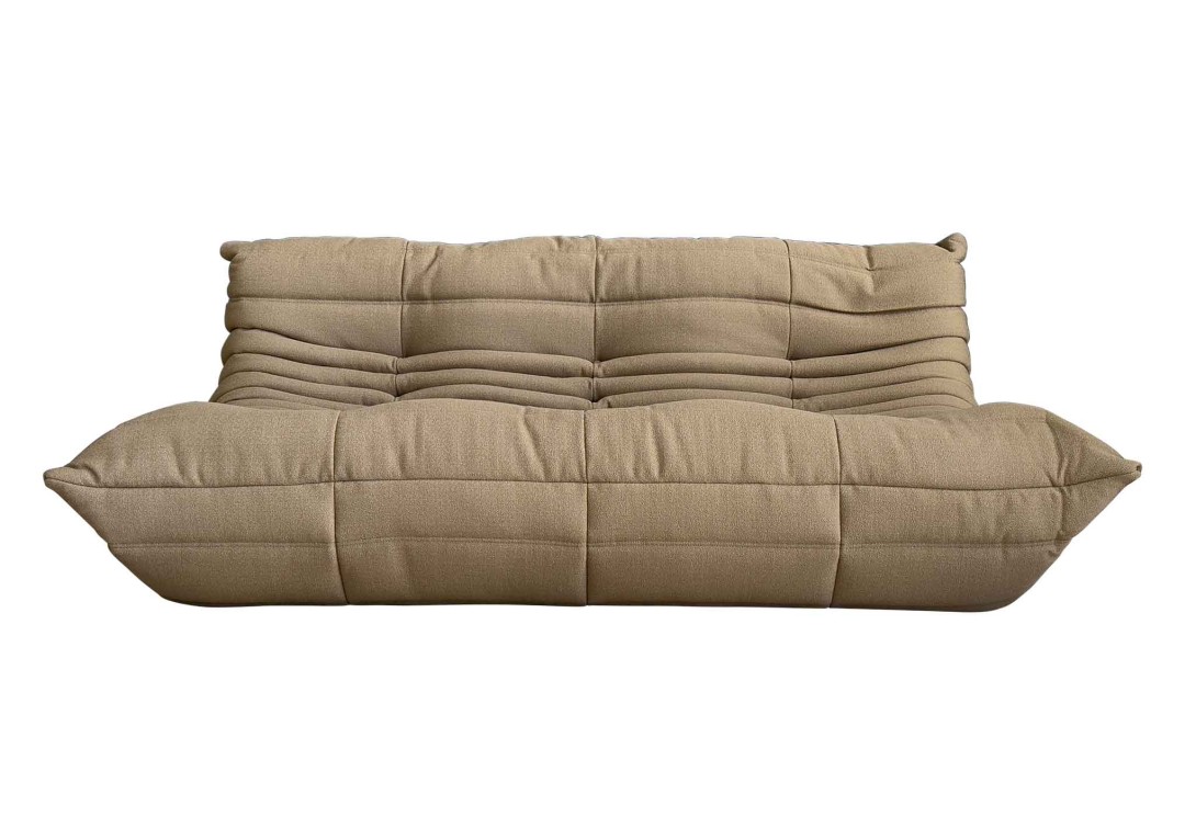 Togo Large Settee in Fabric Vidar Sable Ligne Roset
