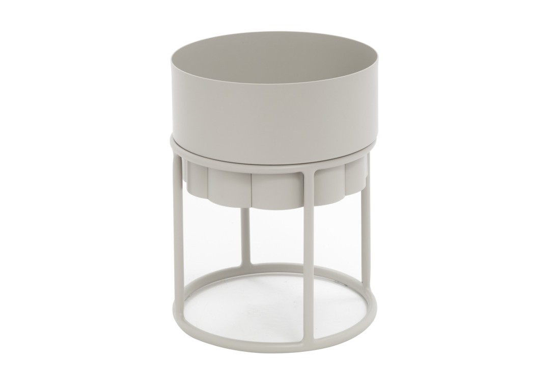 Kun Design Lotus Planter With Stand: Grey