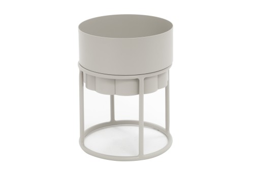 Kun Design Lotus Planter With Stand: Grey