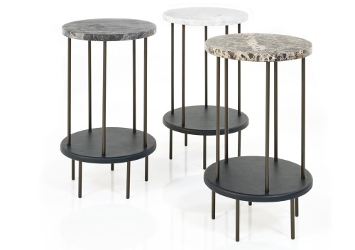 Wittmann DD Side Table: Nero Marquina, Santori, Emperador Dark