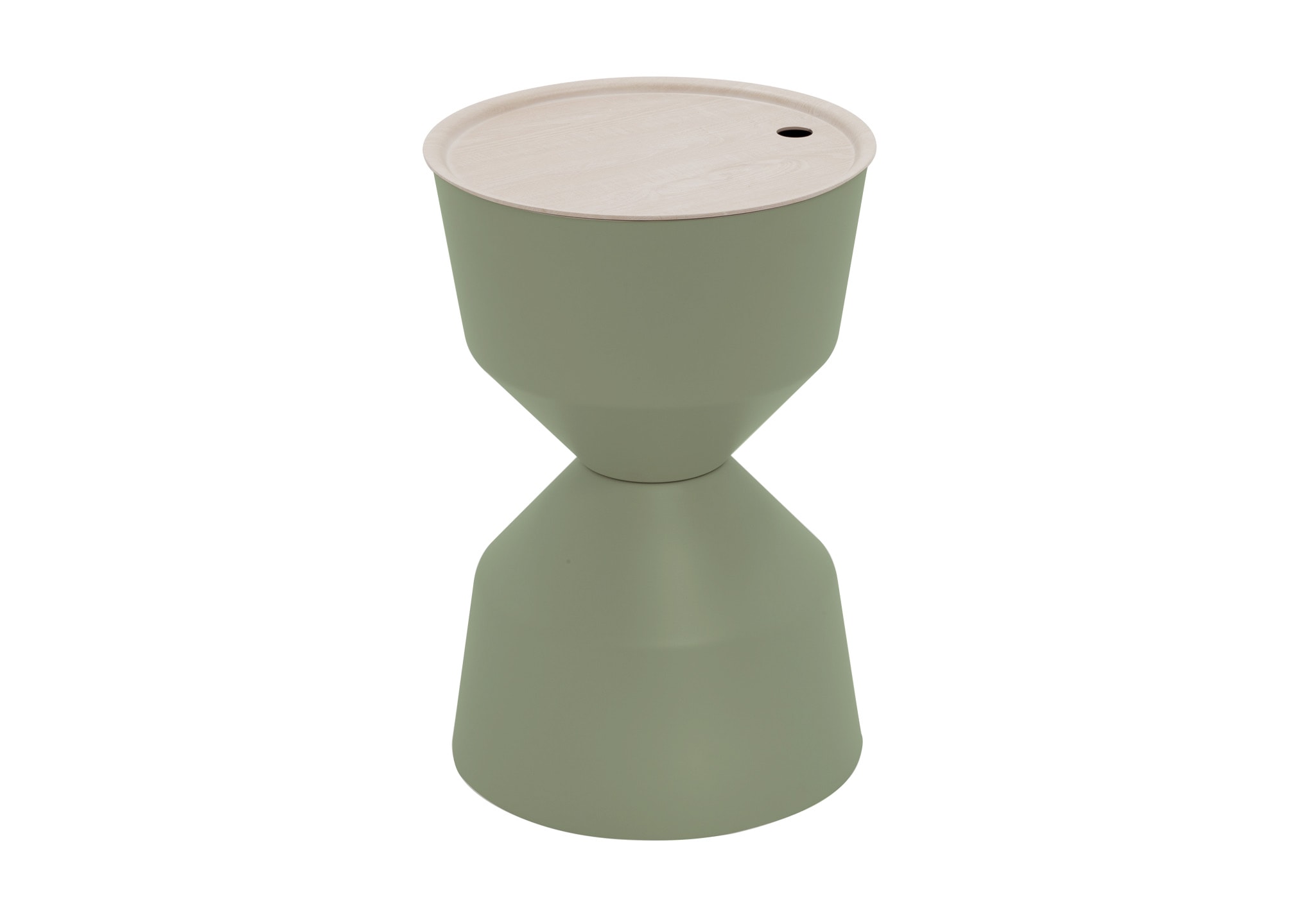 Kun Design Balance Side Table: Olive