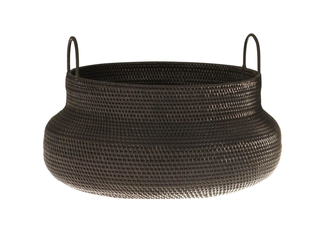 Ligne Roset Along Basket: Black Low