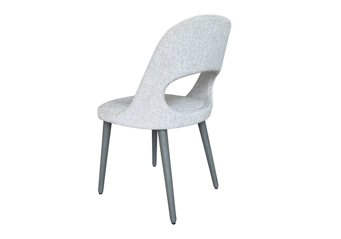 Gluck Dining Chair HC28 Grey Oak Fabric A1 Glow 51