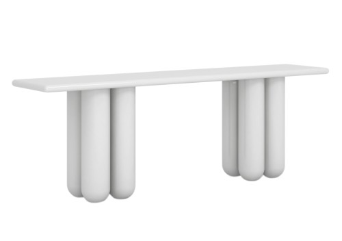 HC28 Bold Console: White Lacquer