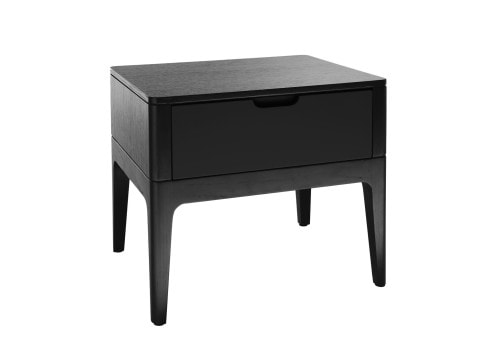 HC28 Earl Side Table: Black Oak and Matt Lacquer