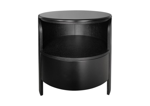 HC28 Cosmopolitan Anni Bedside Table: Black Oak