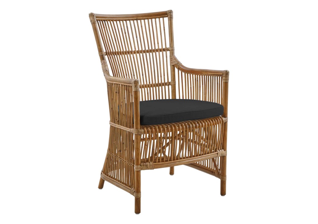 Davinci Chair Sika Design Antique Finish with Black Cushion