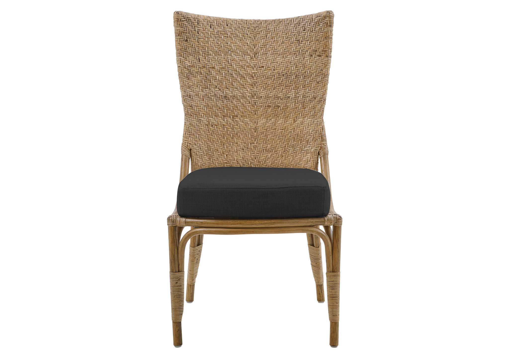Melody Chair Sika Design: Antique Finish with Black Cushion