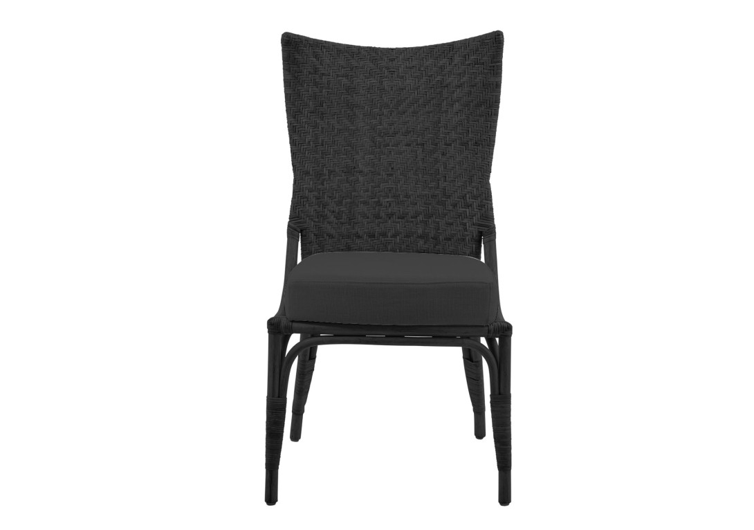 Melody Chair Sika Design Black Finish with Black Cushion