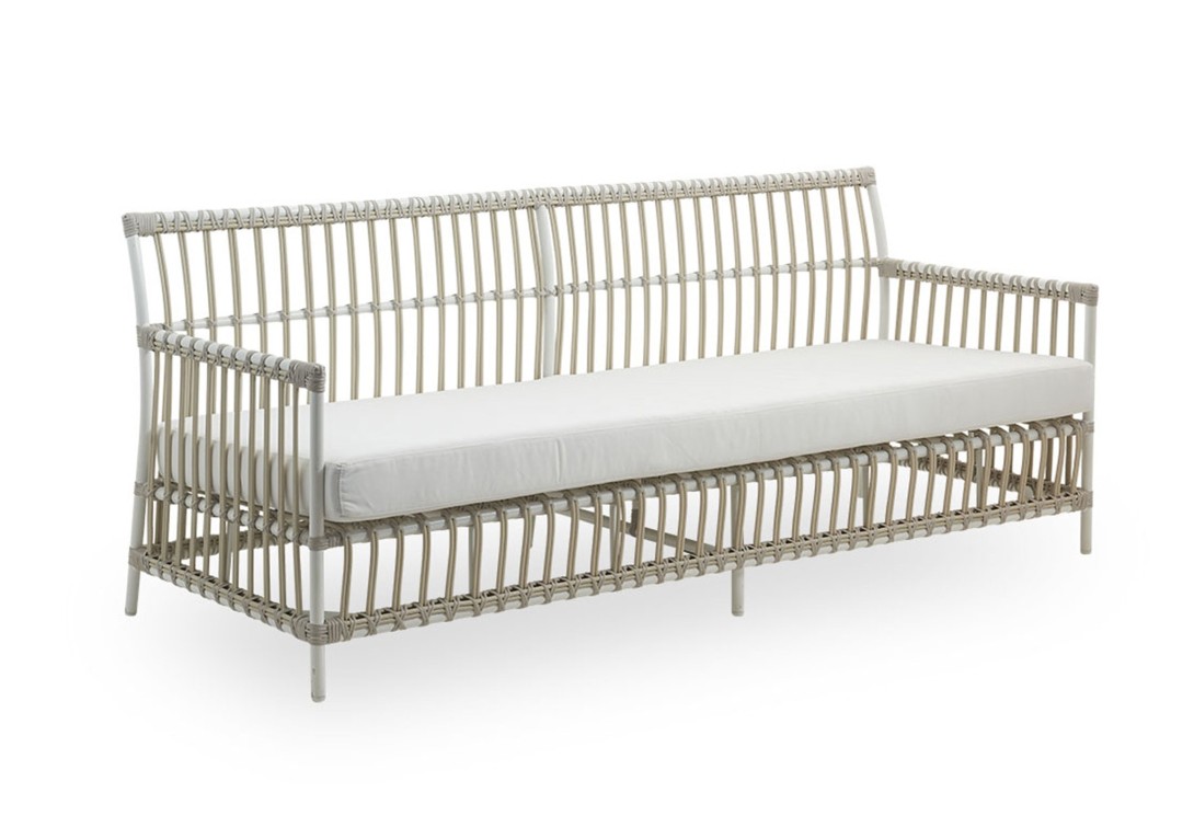 Sika Design Caroline 3-Seater Sofa Exterior: Dove White