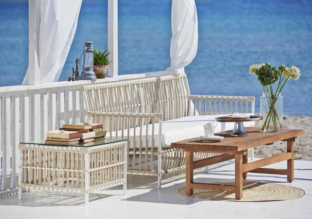 Sika Design Exterior Caroline Table: Dove White