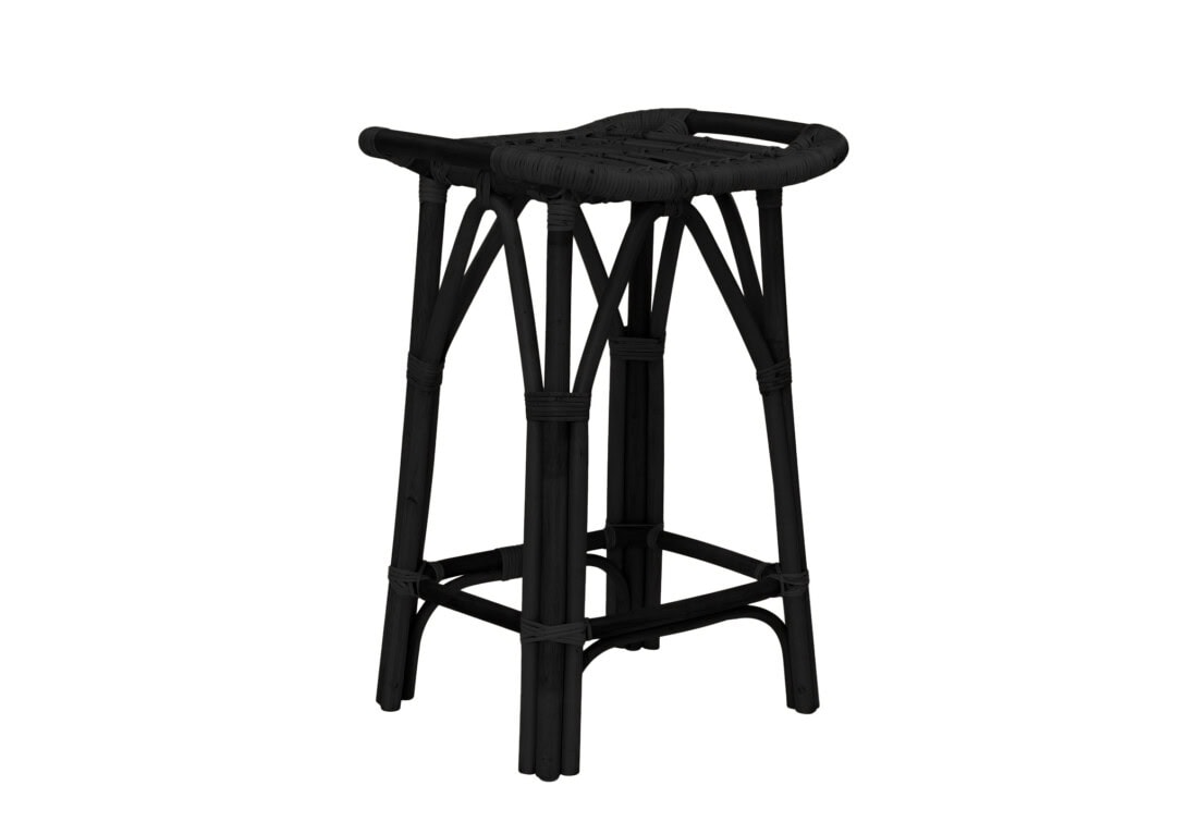 Sika Design Salsa Counter Stool: Black With Footrest
