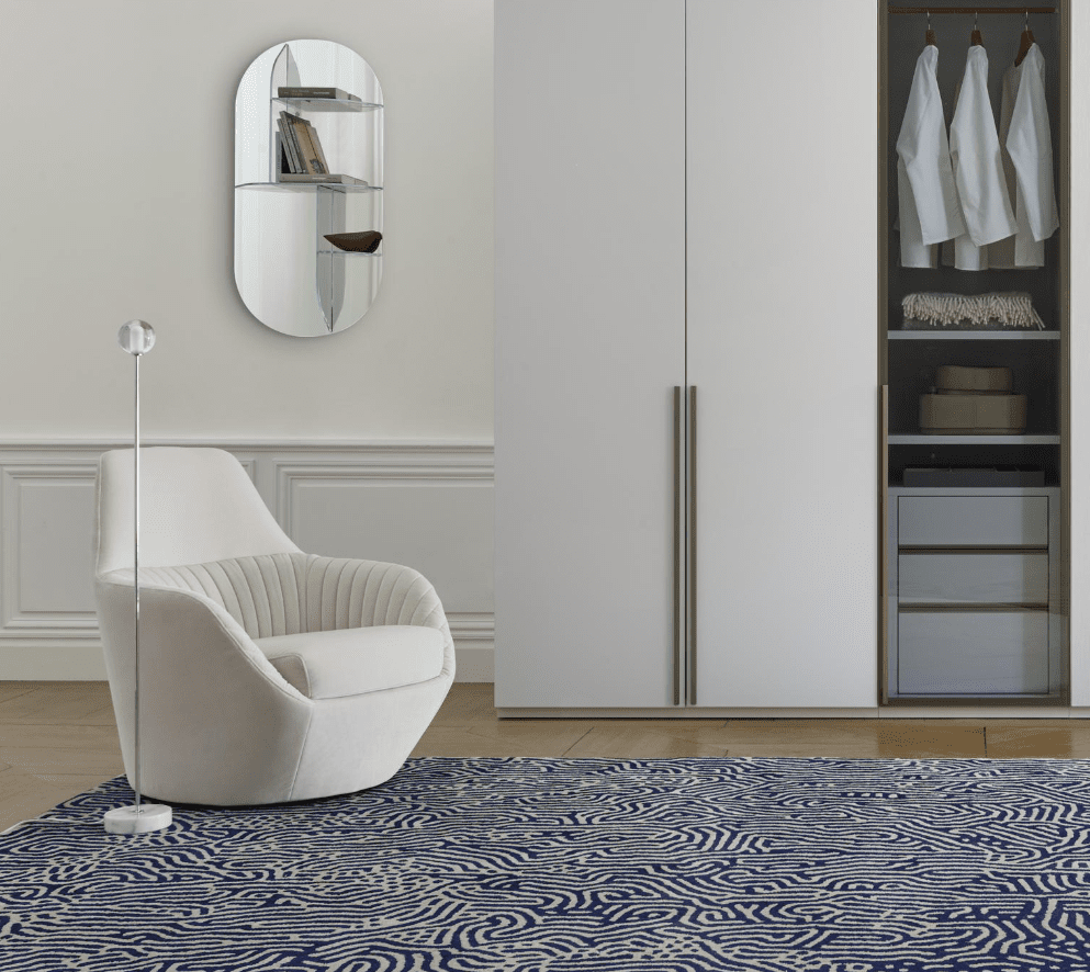 Ligne Roset: Calot Reading Lamp in Chromed steel with white base