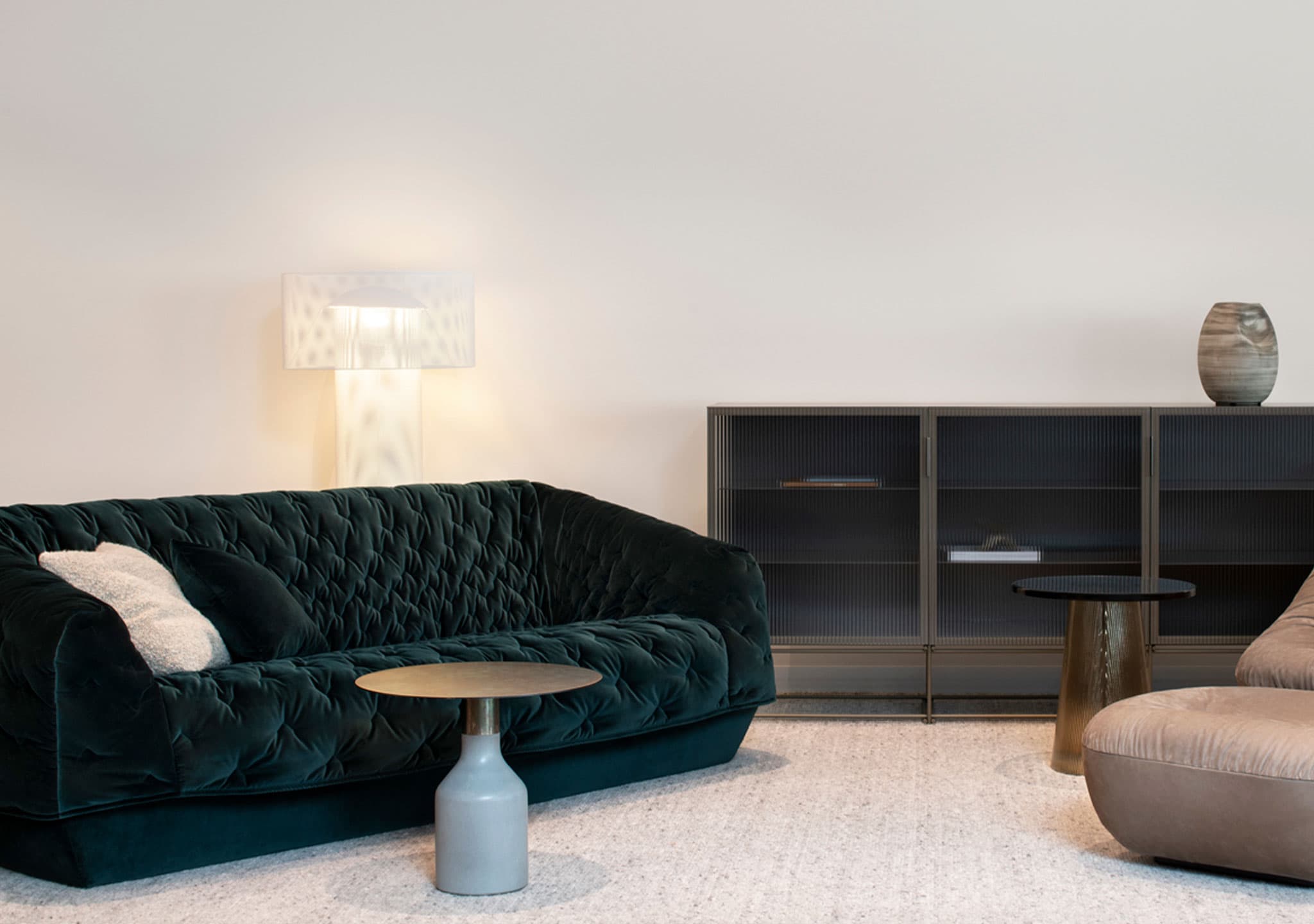 Ligne Roset: Cover Settee in Harald 3 Bouteille