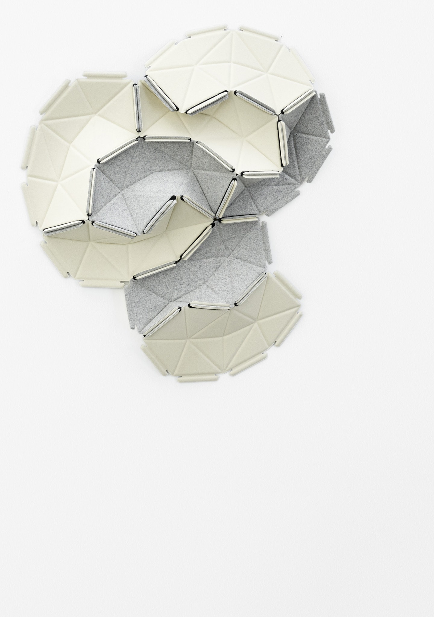 Ligne Roset: Clouds - 8 Pieces in Craie/Perle