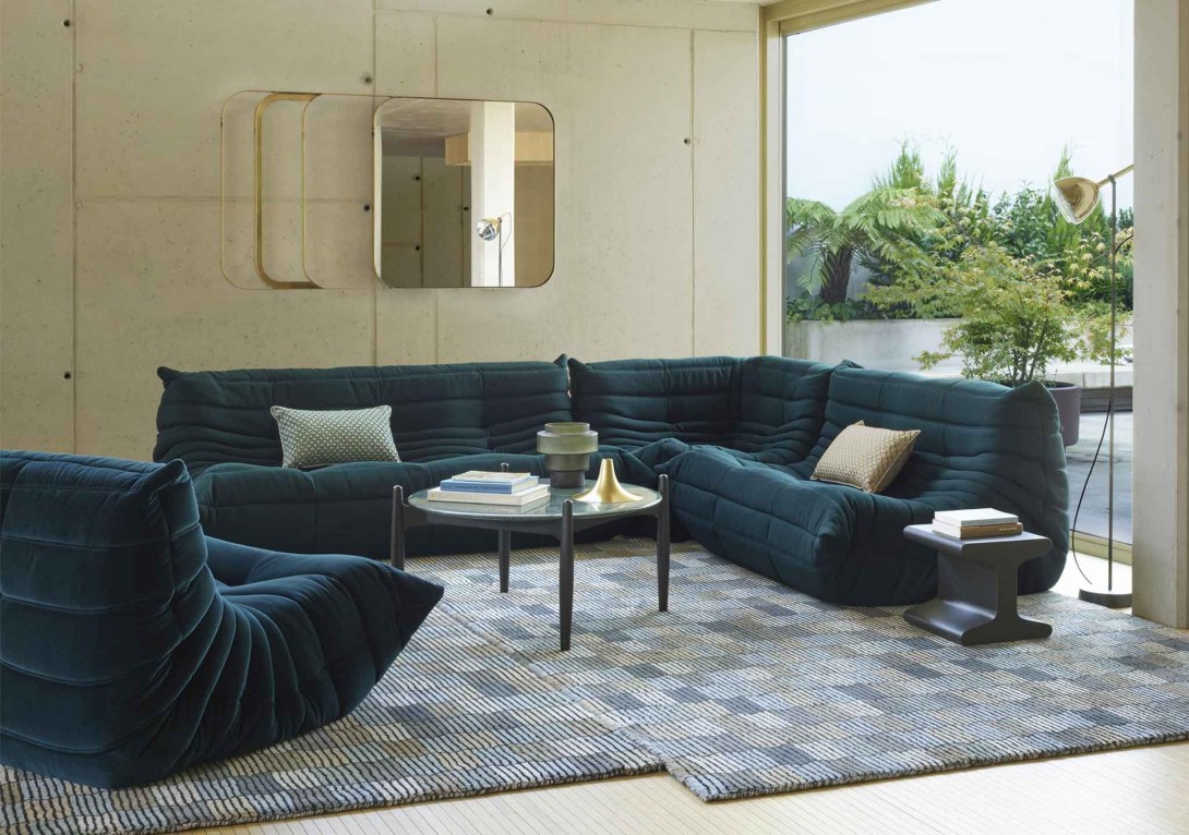 Ligne Roset: Memoire d'Une Trame Rug in Gris Brun
