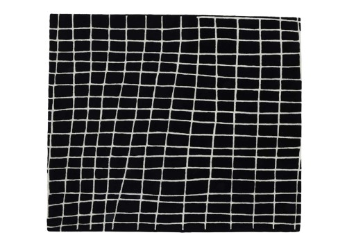 Ligne Roset Quadric Rug: Black Ligne Roset Quadric Rug: Black