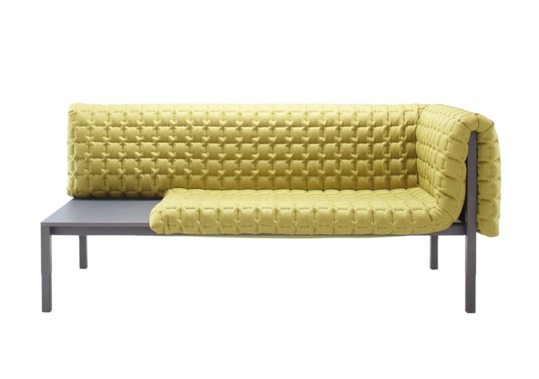 Ligne Roset Ruche Settee 1 Arm with Table